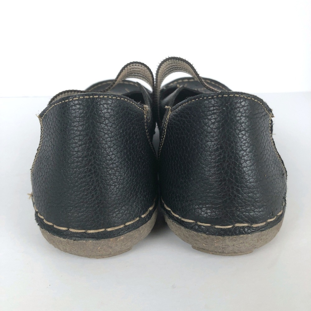 RIEKER Antistress Leather Mary Jane Woven Strap Flats Women's 39 Black Comfort - Picture 7 of 12